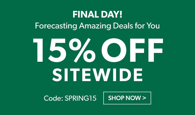 Forecasting Amazing Deals for You 15% off sitewide Code SPRING15 Don't Wait, Limited Time >