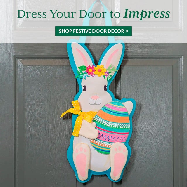 Dress Your Door to Impress Shop Festive Door Decor >
