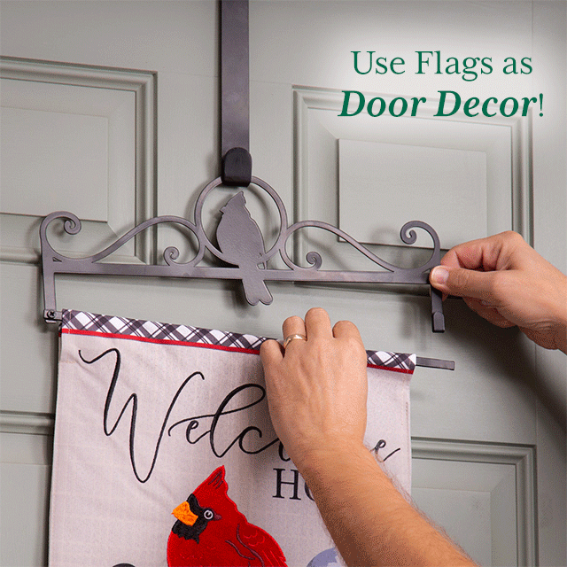 Use Flags as Door Decor!