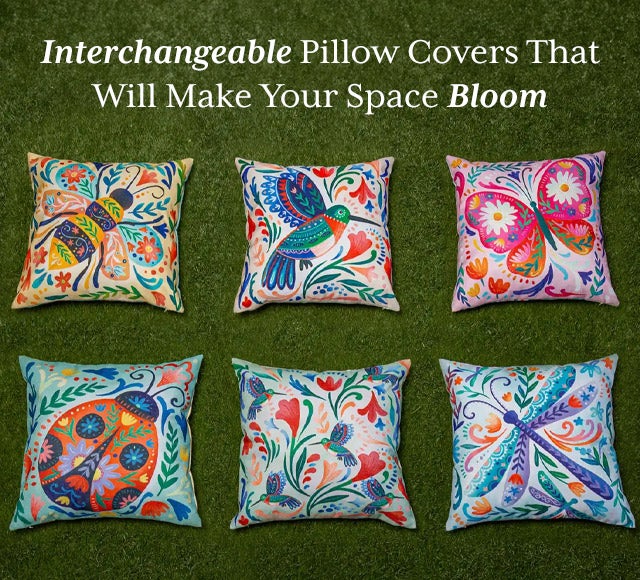 Interchangeable Pillow Covers That Will Make Your Space Bloom
