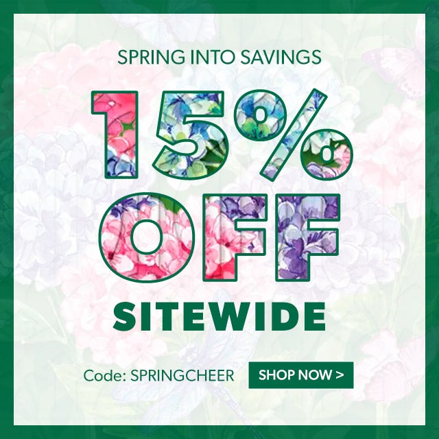 Spring into Savings: 15% off Use Code SPRINGCHEER Shop Spring Best Sellers >