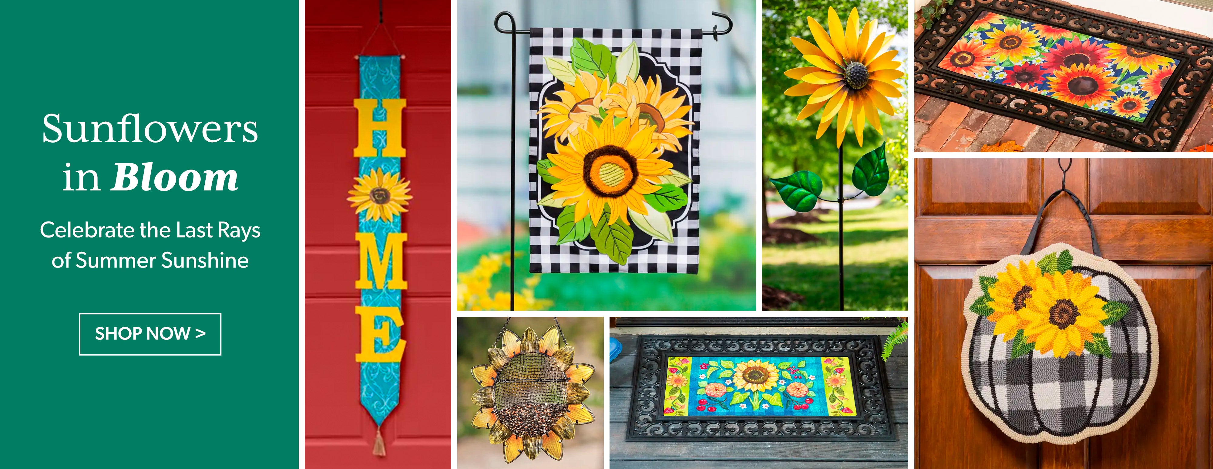 Celebrate that last rays of Summer Sunflowers. Shop Now